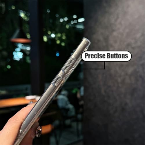Coque Galaxy S24 anti-choc transparente avec paillettes intégrées