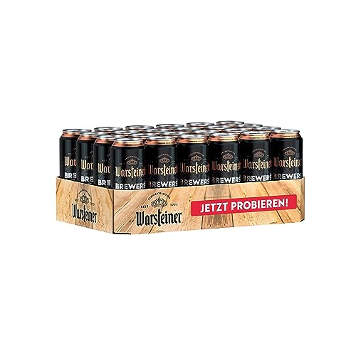 Warsteiner Brewers Gold Dosenbier, mild süffiges naturtrübes helles Landbier, EINWEG (24 x 0.5 L Dose)