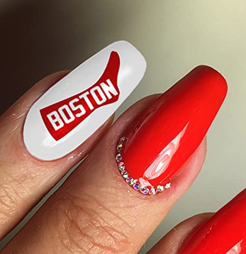 Sports Team For Massachusetts Nail Art Baseball Decals - Salon Quality! #TOP4