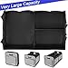 Homeve Trunk Organizer for Car, Car Storage, Reinforced Handles, Collapsible Multi-Compartment Car Organizers Foldable and Waterproof, 600D Oxford Polyester, Suitable for Any SUV, Mini-Van, Grey