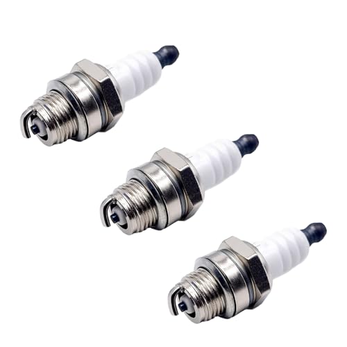 Niaciswe Bujías L7T de 3 piezas motores de 2 tiempos para Husqvarna de 33 cc 43 cc 47 cc y 49 cc para NGK BPMR7A y RJ19LM para cortacésped motosierra tractor desbrozadora accesorios de motor