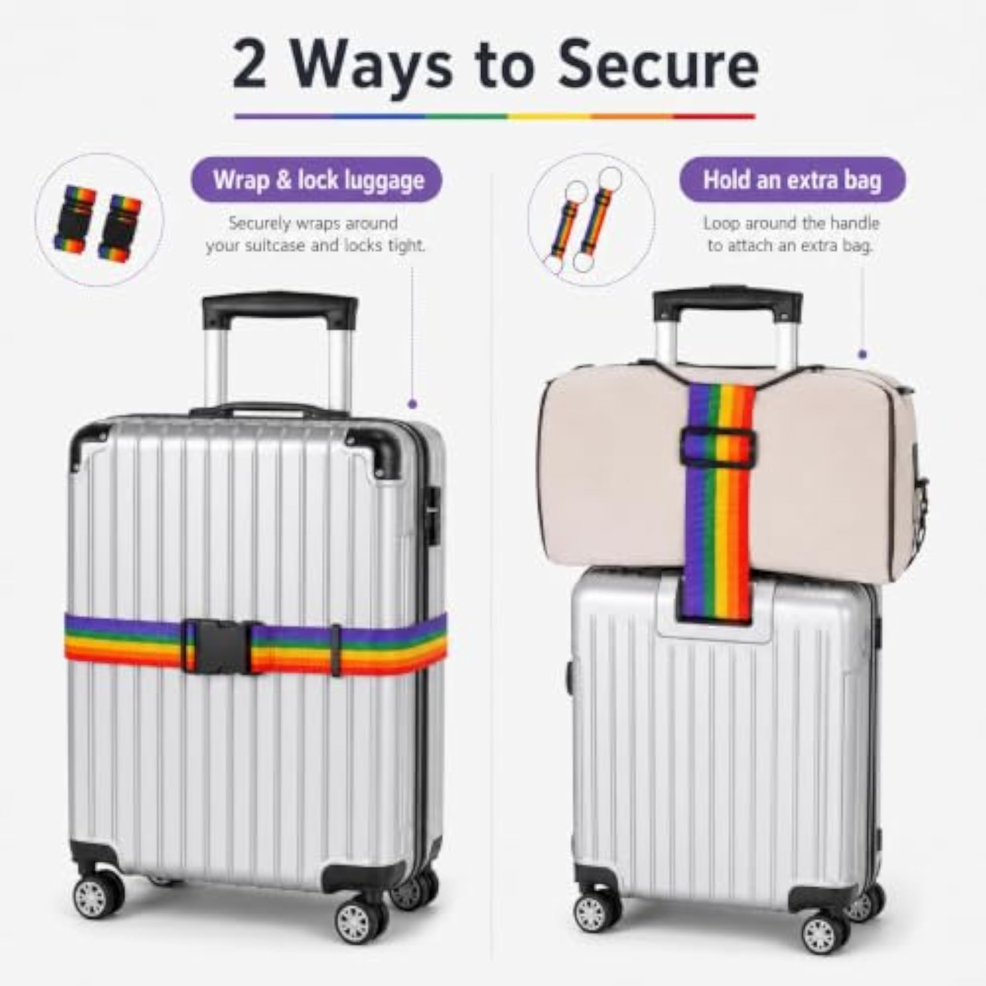 Travel Accessories Luggage Straps Adjustable Bag Strap