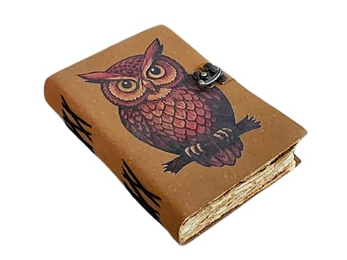 Diario de escritura gótico de fantasía hecho a mano en cuero vintage