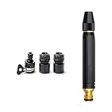 High Pressure Car Wash Water Gun, Heavy Duty Adjustable Metal Garden Hose Nozzle with Brass Connector, Multi Spray Mode Power Washer Nozzle for Car Washing, Yard Patio Cleaning & Plant Watering