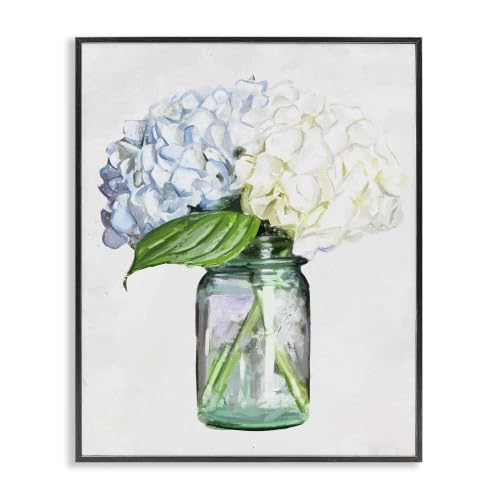'Country Jar Hydrangea Bouquet'| Framed Giclee Art