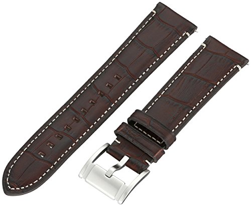 Fossil S221256 22mm Leather Calfskin Brown Watch Strap