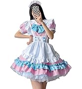 Amazon.co.jp: [FULINE] メイド 服 半袖 コスプレ 衣装 ロリータ 服