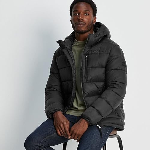 TOG24 Maloney Mens Padded Jacket Warm Windproof Puffer Jackets Winter Insulated Quilted Coat with Multi-pocket for Hiking Skiing Travelling Black 4XL - Image 6