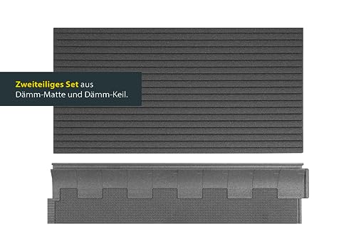 Schellenberg 66282 Wärmedämmung Rolladenkastendämmung, 2-teilig mit 25 mm Stärke 100 x 50 cm, Rolladendämmung