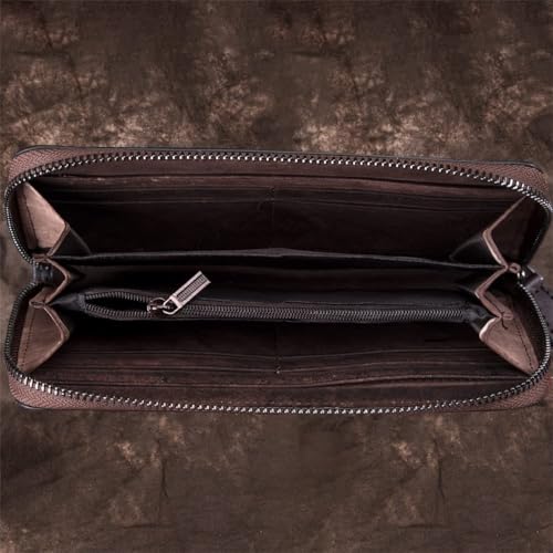 Long Ladies Wallet Large Capacity Clutch Bag Personalized Pattern Casual Wallet Retro Clutch (Color: C, Size: 19.5 * 2.5 * 10cm) (D 19.5 * 2.5 * 10cm)2