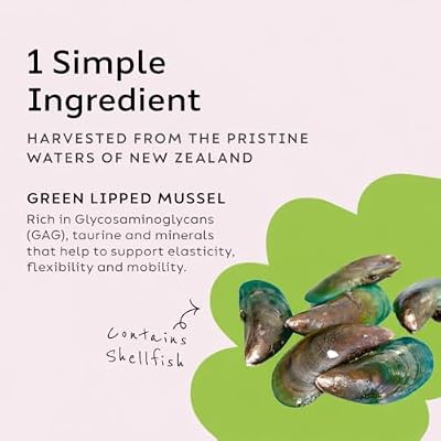 Super Snouts Joint Power 100% Green Lipped Mussels for Dogs & Cats - Dog Joint Supplement Powder Supports Joints, Tendons, Ligaments (2.64 oz)