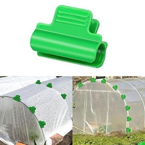 Lot de 4050 clips de jardin en plastique pour sécuriser les bâches et les films de serre (50 pièces de 8 mm)