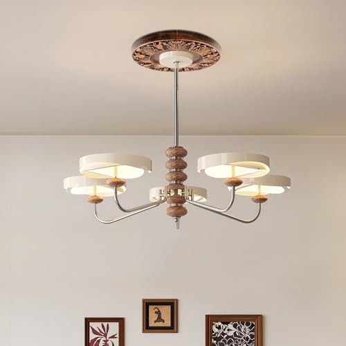 Image of 2 Pairs Split Ceiling Medallion,10 inch OD x 4 inch ID Lighting Ceiling Medallions,Round Decorative Ceiling Light Medallions-Bronze