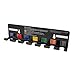 Steelman 7-Slot Cradle-Mounted Spare Tire Tool Wall Mount Storage Rack, Powder-Coated 14-Gauge Steel, Easy-Access Open Front Storage