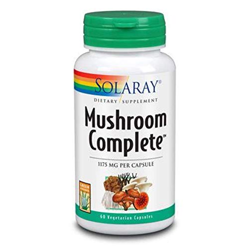 SOLARAY Mushroom Complete Supplement, 1175 mg | 60 Count