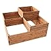 Produktbild NATIV Pflanzkasten aus Holz | Kräuterbeet mit 4 Pflanzzonen | Hochbeet 90 x 90 cm Grundfläche | Pflanzentreppe aus FSC-zertifiziertem Holz | Blumenkasten mit unterschiedlichen Pflanzebenen