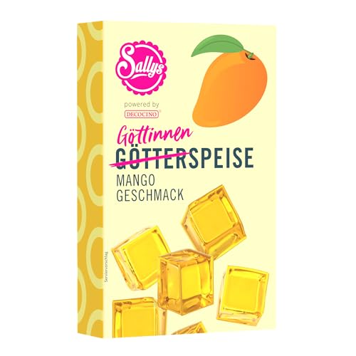 DECOCINO meets SALLY - Göttinnenspeise Mangogeschmack 2 x 15g - Perfekt als Nachspeise Tortendeko Dessert etc. Unvergleichlich guter Geschmack