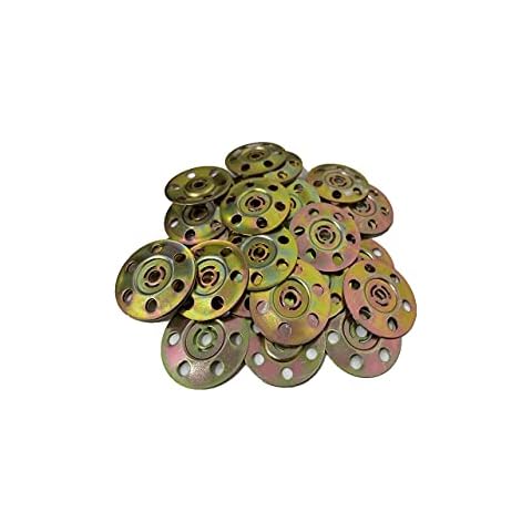 Metal Insulation Washer disc 35mm Qty 100 Galvanised Steel Passivated Steel Cover
