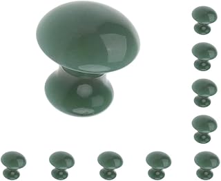 Juego de 10 masajes de belleza facial para mujer, piedra de jade, relajante, color verde