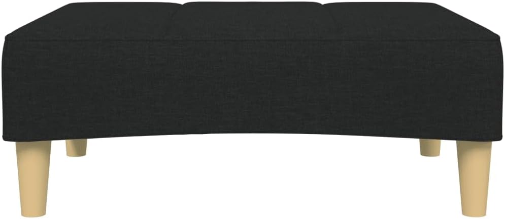 Sofa Bed Black Polyester Fabric with Wooden Frame and Foam Filling Living Room Furniture