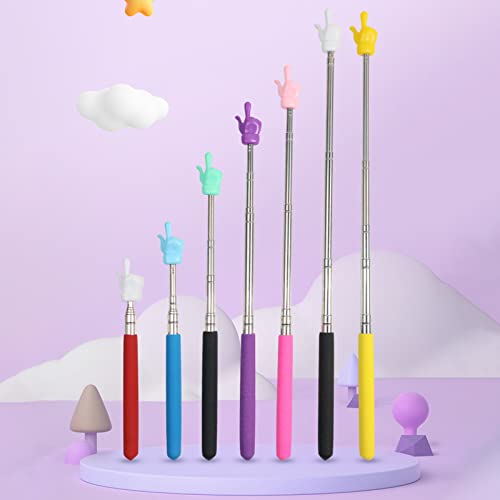 YOZUMD onteiro de professor telescópico de 2 peças, ponteiro de ensino, ponteiro de mão de aço inoxi