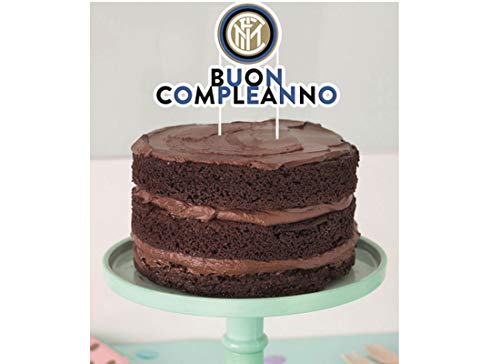 BIGIEMME Decorazione Topper FC Inter - 6B680002 Torta Compleanno Party