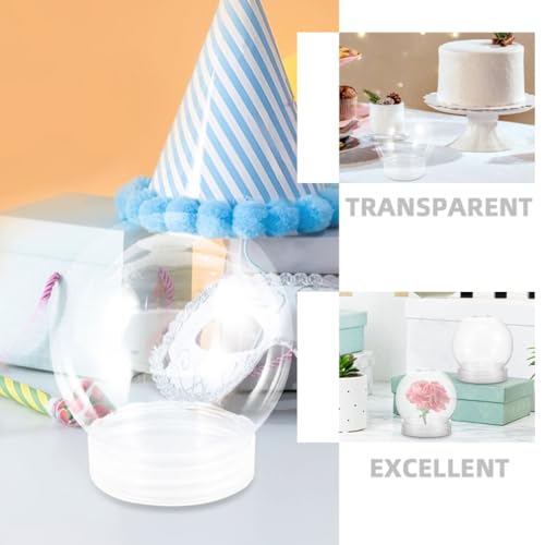 8 Peças Garrafa De Bola De Neve Transparente Máquina De Chicletes Dispensador De Doces Globos De Águ