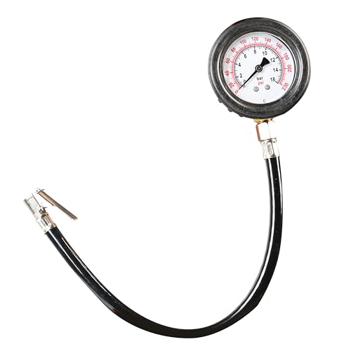 Manometro Pressione Gomme Professionale 46 cm, Misuratore Pressione Gomme Alta