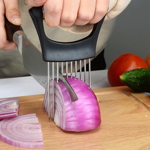Onion-Holder-for-Slicing-6Pcs-Stainless-Steel-Lemon-Slicer-Vegetable-Cutter-Onion-Slicer-Holder-Kitchen-Chopper-Slicing-Assistant-Tool-for-Potato-Tomato-Cucumber-Avocados-Fruits-Eggs-Meat