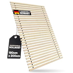 TUGA - Holztech Rollrost 28 LEISTEN 300Kg 180 x 200 cm Lattenrost Rolllattenrost Bettrost Qualität aus Deutschland
