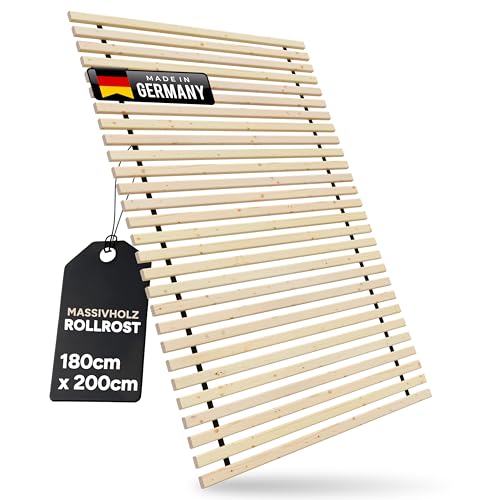 TUGA - Holztech Rollrost 28 LEISTEN 300Kg 180 x 200 cm Lattenrost Rolllattenrost Bettrost Qualität aus Deutschland