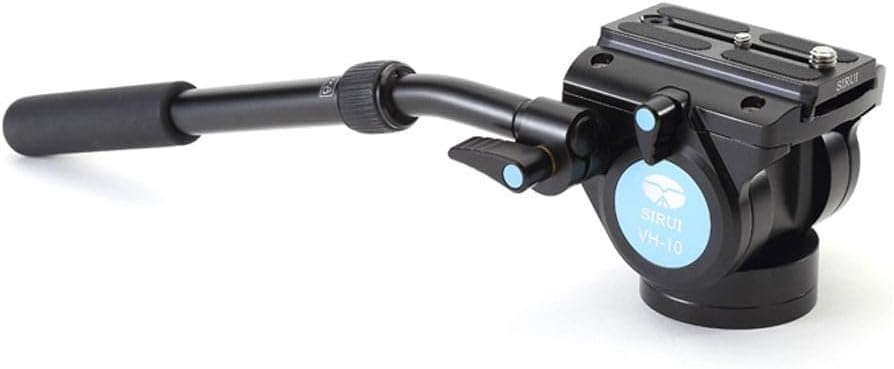 SIRUI VH/VA-Series Fluid Video Head with Quick Release Plate (VH-10 Fluid Head)