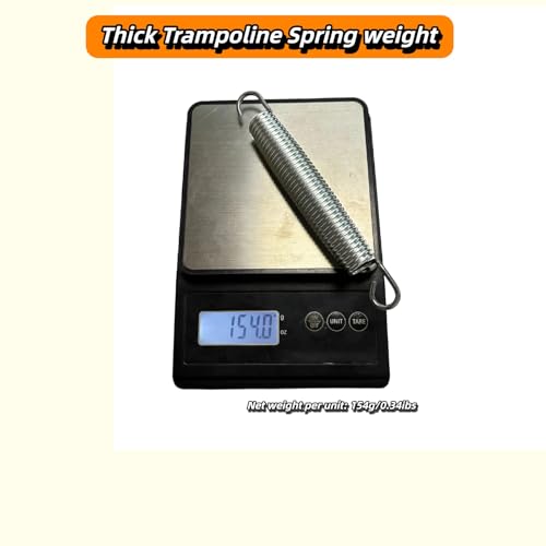 Abiphop 3PCS Trampoline Springs 7 inch Heavy Duty Replacement Trampoline Springs with Hook 3.2MM Wire Diameter Stainless Steel Trampoline Parts Sliver - Thumbnail 5