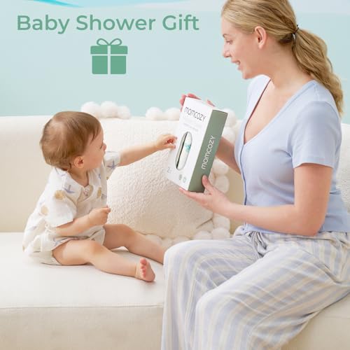 Image of Momcozy Baby Towel with Hooded-Original Design Baby Towel Set -Soft & Absorbent- Shower Gifts or Bath Essential for Infant, Newborn, Toddler, Marine Sea Turtle Shells Magic