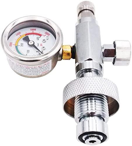 VaVoger G5/8 Thread Air Rifle Fill Station PCP Charging Adaptor with 20 inch Hose for Paintball PCP SCBA Diving Cylinders 0-6000 PSI Filling Station by VaVoger - Image 5