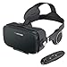 Produktbild AOGUERBE VR Headset 3D VR Brille Virtuelle Realität Virtual Glasses Box für VR Filme mit Kopfhörer [ Bluetooth Controller ] für iPhone XR XS X 8 7 6 6S / Plus Samsung S8 S7 & 4-6 '' Smartphones