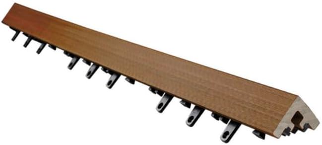 1/6 ft. x 3 ft. Quick Deck Composite Deck Tile Stair Trim in Peruvian Teak (2-Pieces per Box)