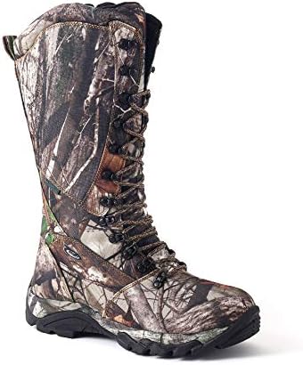 R RUNFUN Men's 16" Snake Bite Waterproof Hunting Boots, Durable Outdoor Hiking Boots，Camo Anti-slip Lightweight Breathable High top Shoes for Climbing Working Trekking Fishing Multi-Season