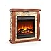 KLARSTEIN Lienz - Caminetto Elettrico con Effetto Fiamma a LED, 1800 W, Camino Elettrico con 2 Livelli Calore: 900 o 1800 W, OpenWindowDetection, Timer, Telecomando, Effetto Pietra, Bruno Rossastro