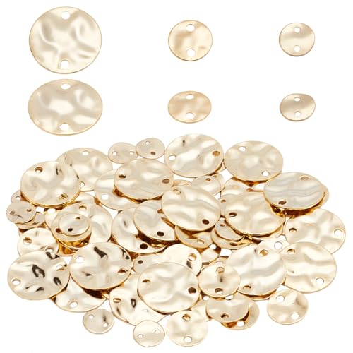 Pendentifs en laiton texturé indispensables pour composer 45 paires uniques
