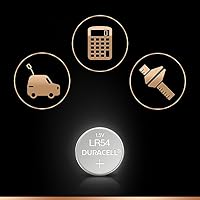 DURACELL LR54 Knopfzellen (2 Stück) LR 54 Batterien 1,5 V (189 / LR1130 / V10GA) (Packung mit 2) – Ansicht 3