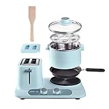 LIUCHANG Toaster-Eierkocher und Poacher-Gemüse-Speck und Fleischdampfer-One-Touch-Bedienelemente - 1320W Edelstahl (Farbe: Rosa) liujiapeng55 (Color : Green)