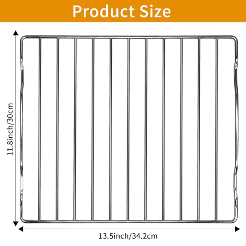 GCQ Air fryer Rack Accessories for Ninja Flip Toaster Oven & Air Fryer SP151, 13.4''× 12'' Food Grade Stainless Steel Air Fryer Replacement Parts Grill Rack, Dishwasher Safe by GCQ - Image 2