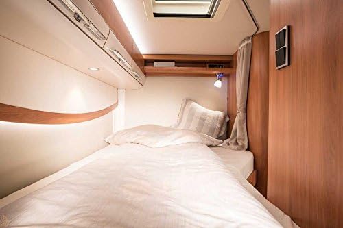 Miniatura 4 de Luz de lectura RV de 12 V, diseñada para lectura, barco, yate y caravana, autocaravana, interruptor táctil regulable cálido (níquel 1 x D1)