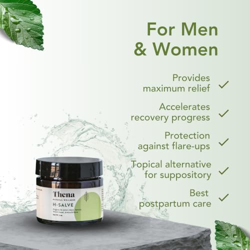 Image of Intense Hemorrhoid Treatment Natural Hemorrhoid Relief Cream, Max Strength Herbal Anal Fissure Relief Ointment with Organic Witch Hazel for Postpartum Piles, Best with Thena Sitz Bath Soak Women Men