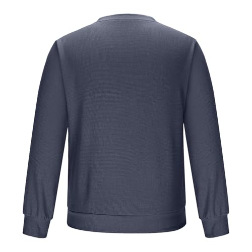 Men Basic Crewneck Pullover Sweatshirts Long Sleeve 2025 Fall Fashion Mens Hoodies Casual Relaxed Fit Tops Clothes2