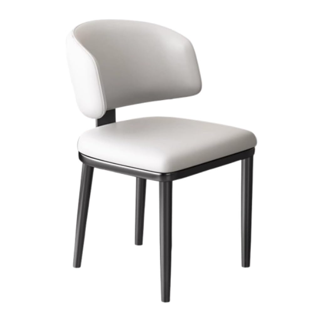 Chaise de salle à manger en similicuir rembourrée pour restaurant