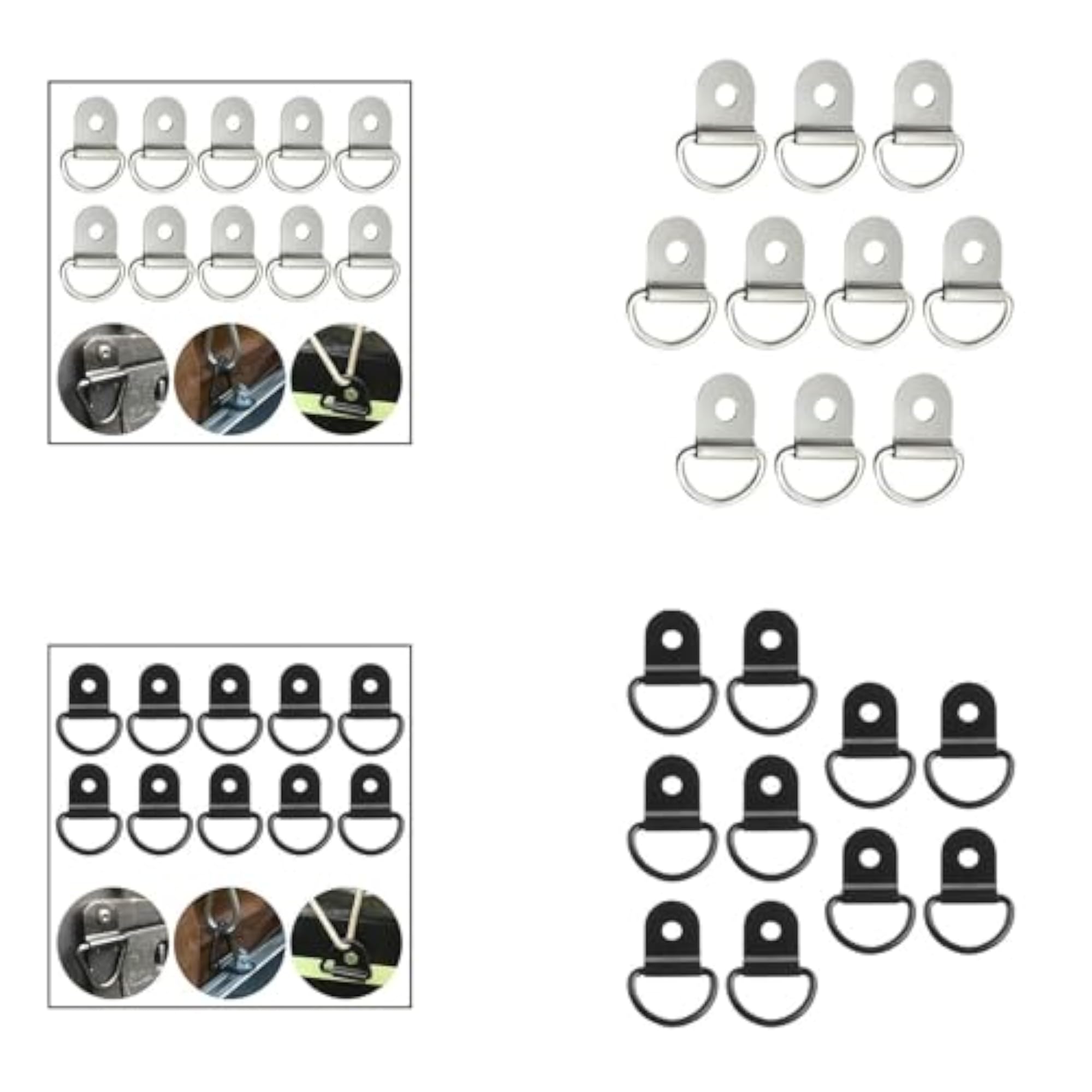 10pc D Rings for Trailers and Yachts