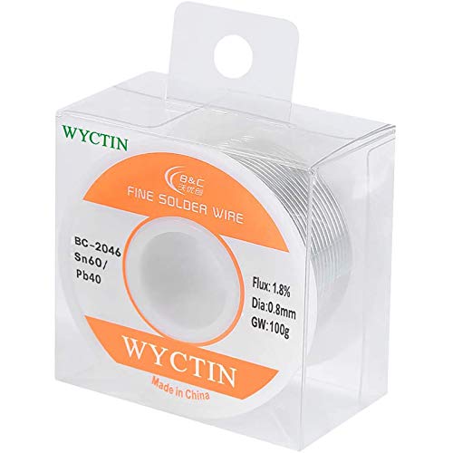 Wyctin 0.8Mm 100G 60/40 Rosin Core Tin Lead Roll Soldering Solder Wire #TOP3
