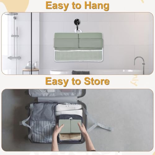 Image of Baby Bath Kneeler and Elbow Rest Pad Set | Bath Kneeling Pad for Bathing Baby with Toy Organizer Pockets，Soft Non-Slip Baby Bathtub Mat for Baby Bathing，Gifts for Parents